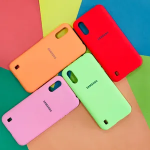 کاور مدل سیلیکونی مناسب برای گوشی موبایل سامسونگ Galaxy A01 - بندانگشتی 2