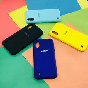 کاور مدل سیلیکونی مناسب برای گوشی موبایل سامسونگ Galaxy A01 - بندانگشتی 3
