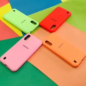 کاور مدل سیلیکونی مناسب برای گوشی موبایل سامسونگ Galaxy A01 - بندانگشتی 4