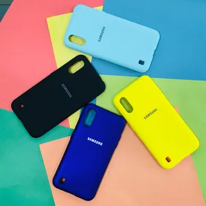 کاور مدل سیلیکونی مناسب برای گوشی موبایل سامسونگ Galaxy A01 - بندانگشتی 5