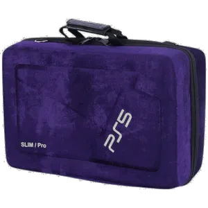 کیف حمل کنسول بازی پلی استیشن 5 اسلیم و پرو مدل Velvet - بندانگشتی 2