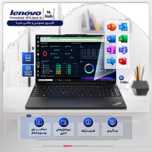 Lenovo ThinkPad E14 Gen 5-i7 1355U 8GB 512SSD MX550 14 Inch Laptop - بندانگشتی 2