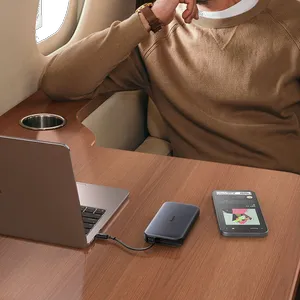 Mcdodo MC-592 45W LED Display Power Bank 10000mAh Built-in USB-C Retractable Cable - بندانگشتی 13
