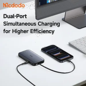 Mcdodo MC-592 45W LED Display Power Bank 10000mAh Built-in USB-C Retractable Cable - بندانگشتی 4