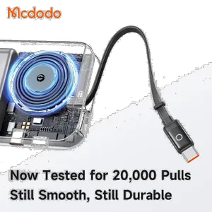 Mcdodo MC-592 45W LED Display Power Bank 10000mAh Built-in USB-C Retractable Cable - بندانگشتی 9