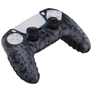 محافظ دسته پلی استیشن 5 اسپارک فاکس مدل Silicone Grip Pack Digital Camo به همراه روکش آنالوگ - بندانگشتی 2