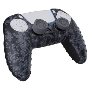 محافظ دسته پلی استیشن 5 اسپارک فاکس مدل Silicone Grip Pack Digital Camo به همراه روکش آنالوگ - بندانگشتی 9
