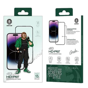 محافظ صفحه نمایش گرین لاین مدل 3D HD-Pet مناسب برای گوشی موبایل اپل iPhone 15 Pro Max - بندانگشتی 8