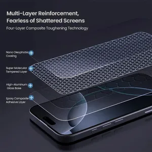 محافظ صفحه نمایش ال کا جی مدل بی حاشیه مناسب برای گوشی موبایل سامسونگ Galaxy S24 Ultra  - بندانگشتی 2