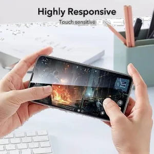 محافظ صفحه نمایش ال کا جی مدل بی حاشیه مناسب برای گوشی موبایل سامسونگ Galaxy S24 Ultra  - بندانگشتی 4