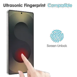 محافظ صفحه نمایش ال کا جی مدل بی حاشیه مناسب برای گوشی موبایل سامسونگ Galaxy S24 Ultra  - بندانگشتی 5