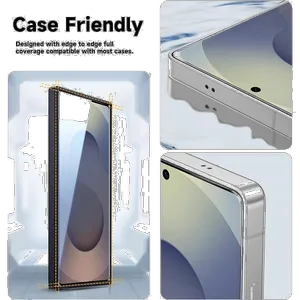 محافظ صفحه نمایش ال کا جی مدل بی حاشیه مناسب برای گوشی موبایل سامسونگ Galaxy S24 Ultra  - بندانگشتی 6