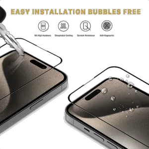 محافظ صفحه نمایش لیتو مدل 2.5D مناسب برای گوشی موبایل اپل Iphone 13/13 Pro - بندانگشتی 23
