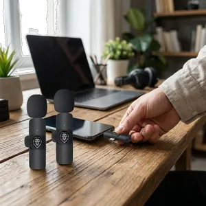 میکروفن یقه ای گرین لاین مدل DualMic - بندانگشتی 2