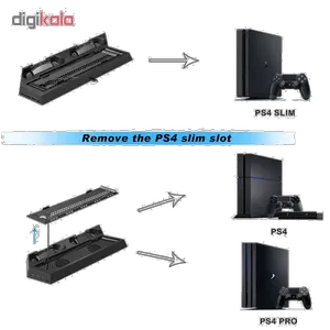 پایه نگهدارنده مدل YH-24 مناسب پلی استیشن 4 اسلیم و پرو - بندانگشتی 6