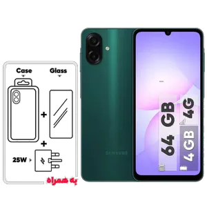  Samsung Galaxy A07 Dual SIM Storage 64GB And 4GB RAM Mobile Phone - with 25W Samsung Charger and Silicone Case and Screen Protector - بندانگشتی 1