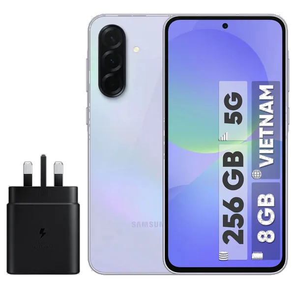 Samsung Galaxy A36 Dual SIM Storage 256GB And 8GB RAM Mobile Phone - Vietnam - With 45W Samsung Charger گوشی موبایل سامسونگ مدل Galaxy A36 دو سیم کارت ظرفیت 256 گیگابایت و رم 8 گیگابایت - ویتنام - به همراه شارژر 45 وات سامسونگ