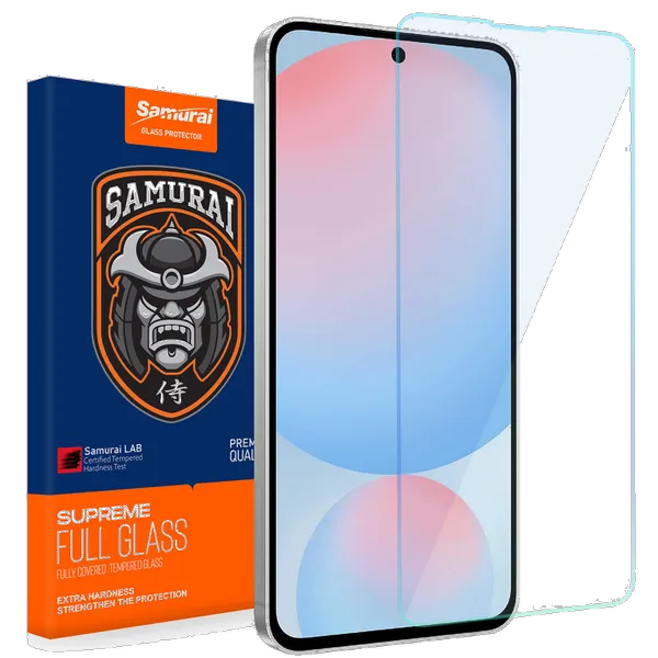 Samurai glass screen protector Invisiglass model suitable for Samsung Galaxy S24 FE محافظ صفحه نمایش سامورایی مدل Invisiglass مناسب برای گوشی موبایل سامسونگ Galaxy S24 FE