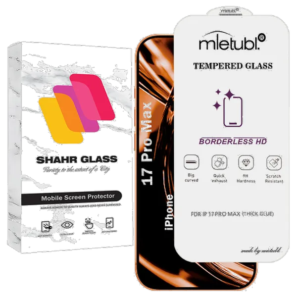 Shahr Glass WSUPERD Screen Protector Suitable For Apple iPhone 17 Pro Max محافظ صفحه نمایش شهر گلس مدل WSUPERD مناسب برای گوشی موبایل اپل iPhone 17 Pro Max