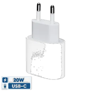 شارژر دیواری 20 وات اپل مدل 20W USB-C - بندانگشتی 2