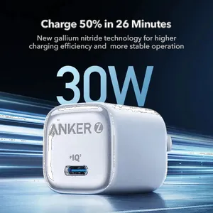 شارژر دیواری 30 وات انکر مدل Zolo A2698 EU - بندانگشتی 5