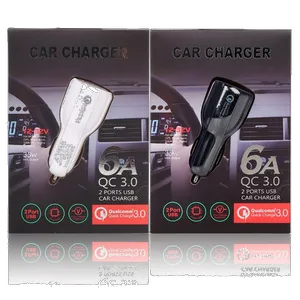 شارژر فندکی 35 وات مدل QC 3 - بندانگشتی 6