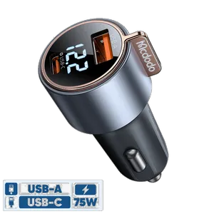 شارژر فندکی 75وات دو پورت مک دودو مدل CC-3690 - بندانگشتی 2