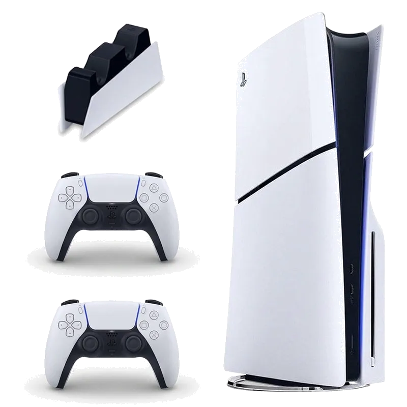 Sony PlayStation 5 Slim Console 1TB Region CFI-2116 Europe with Additional Controller and Charging Station