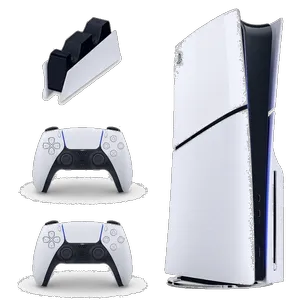 Sony PlayStation 5 Slim Console 1TB Region CFI-2116 Europe with Additional Controller and Charging Station - بندانگشتی 1