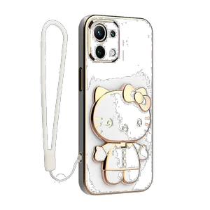 Spartan Kitty Cover For Xiaomi Mi 11 Lite / Mi 11 Lite NE / Mi 11 Lite 5G With Strap - بندانگشتی 2