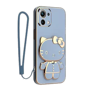 Spartan Kitty Cover For Xiaomi Mi 11 Lite / Mi 11 Lite NE / Mi 11 Lite 5G With Strap - بندانگشتی 4