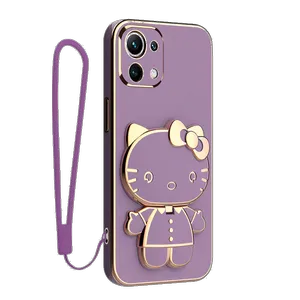Spartan Kitty Cover For Xiaomi Mi 11 Lite / Mi 11 Lite NE / Mi 11 Lite 5G With Strap - بندانگشتی 8