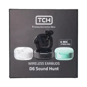 TCH D6 Sound Hunt Bluetooth Headphone - بندانگشتی 23