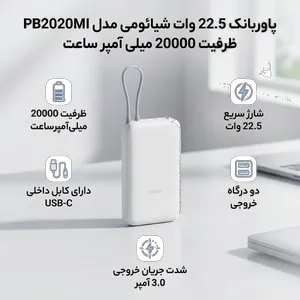 Xiaomi PB2020MI 20000mAh 22.5W PowerBank - بندانگشتی 2