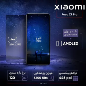 Xiaomi Poco X7 Pro Dual SIM Storage 512GB And RAM 12GB Mobile Phone - Global - بندانگشتی 21