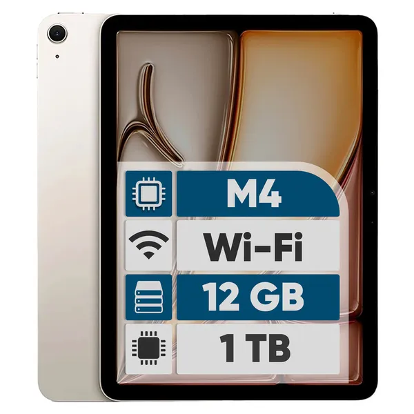 تبلت 13 اینچ اپل مدل iPad Air 2026 M4 Wi-Fi با ظرفیت 1 ترابایت و رم 12 گیگابایت