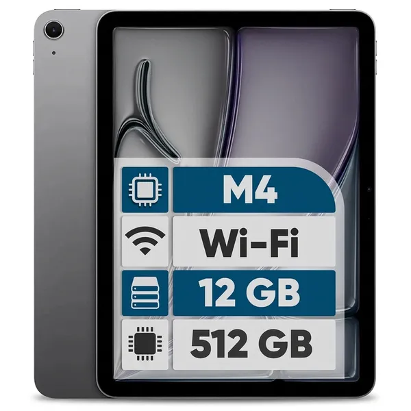 تبلت 11 اینچ اپل مدل iPad Air 2026 M4 با ظرفیت 512 گیگابایت و رم 12 گیگابایت