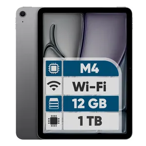 Apple iPad Air 2026 M4 Wi-Fi 11 inch, 512GB and 12GB Ram Tablet, 12MP Main Camera, Stylus and Keyboard Support - angle 1