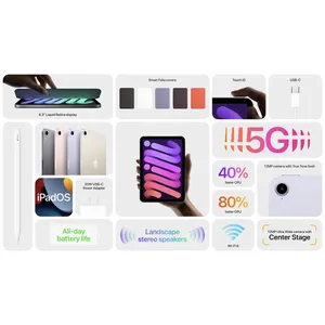 Apple iPad Mini 6th Generation 2021 cellular 64GB And 4GB RAM Tablet - angle 15