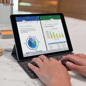 Apple iPad Pro 9.7 inch 4G with Apple Pencil and Smart Keyboard 128GB Tablet - angle 34
