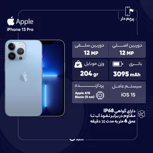 Apple iPhone 13 Pro CH Dual SIM 256GB And 6GB RAM Mobile Phone - Activate - angle 23