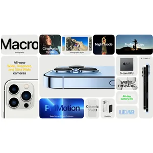 Apple iPhone 13 Pro Max Single SIM 1TB And 6GB RAM Mobile Phone - Not Activated Refurbish N-Part Number  - angle 15