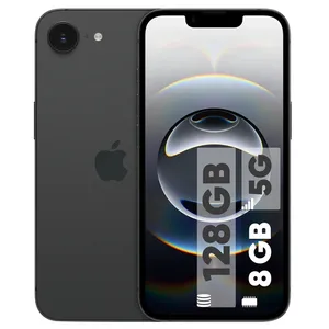 Apple iPhone 16e ZAA Dual SIM Storage 128GB And RAM 8GB Mobile Phone - angle 1