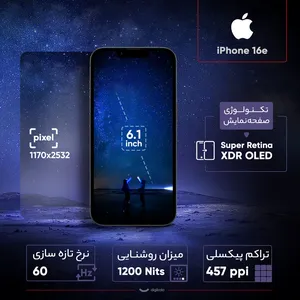 Apple iPhone 16e ZAA Dual SIM Storage 128GB And RAM 8GB Mobile Phone - angle 51