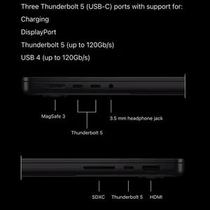 Apple MacBook Pro MGDR4 2026 LLA-M5 Pro-24GB RAM-1TB SSD 14.2 Inch Laptop   - angle 8