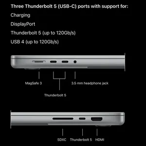 Apple MacBook Pro MGEA4 2026 LLA-M5 Pro-24GB RAM-1TB SSD-Retina 120Hz 16.2 Inch Laptop  - angle 29