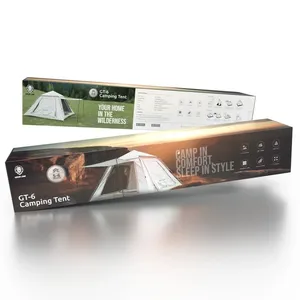 چادر کمپینگ 6 نفره گرین لاین مدل GT-6 با طراحی ضدآب و مقاوم - angle 4