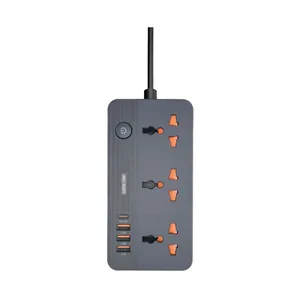 چندراهی برق گرین لاین مدل GS-200 با 3 پریز و 4 درگاه USB - angle 1