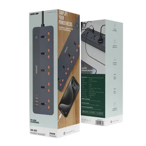 چندراهی برق گرین لاین مدل GS-250 با 5 پریز و 4 پورت USB - angle 3