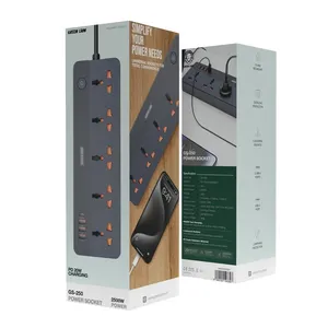 چندراهی برق گرین لاین مدل GS-250 با 5 پریز و 4 پورت USB - angle 4